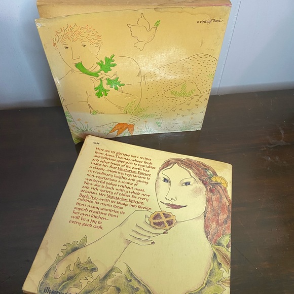 Vintage 70s cookbook the vegitarian epicurian set vol 1 vol 2 paperbacks @ - Picture 2 of 13